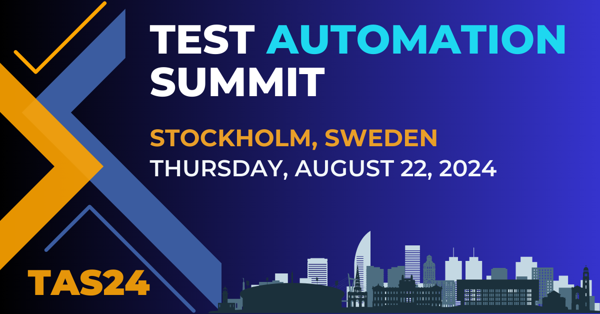 Schedule› Test Automation Summit Stockholm, 2024