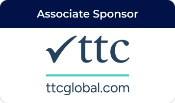 Associate Sponsor badge featuring the TTC logo and the website ttcglobal.com.