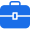 Blue shopping bag icon
